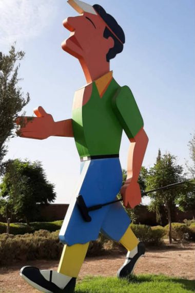 sculpture golf al maaden golf marrakech